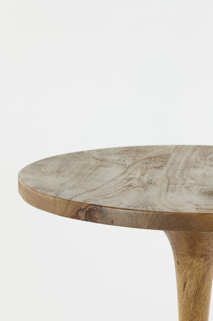 Light &amp; Living - Table d'appoint 'Bicaba' (Taille M, Bois, Marron foncé mat)