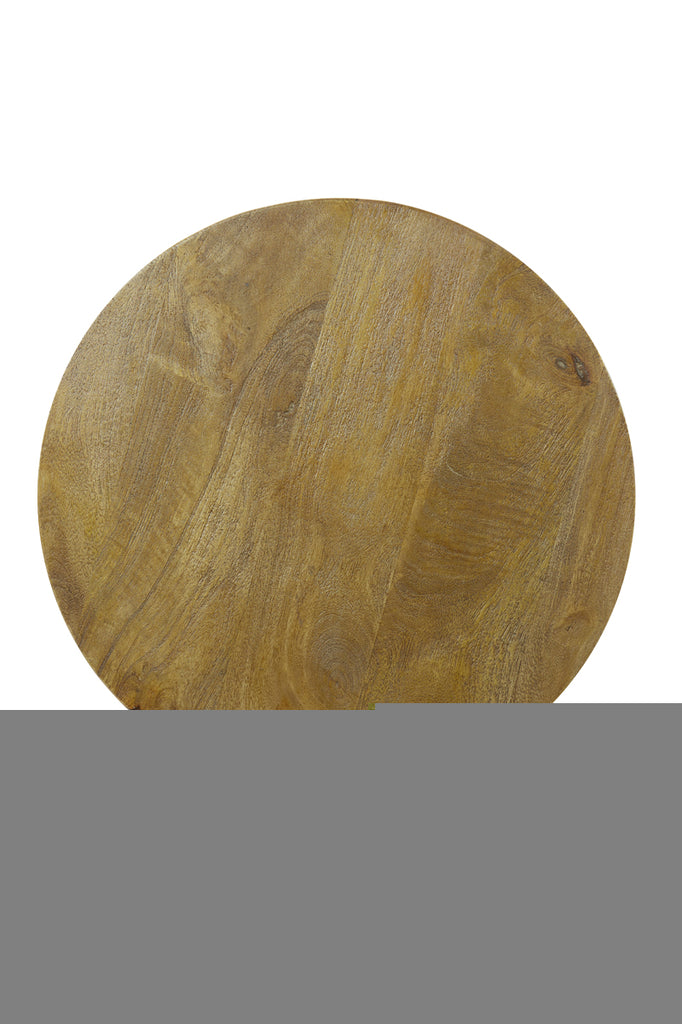 Light &amp; Living - Table d'appoint 'Bicaba' (Taille M, Bois, Marron foncé mat)