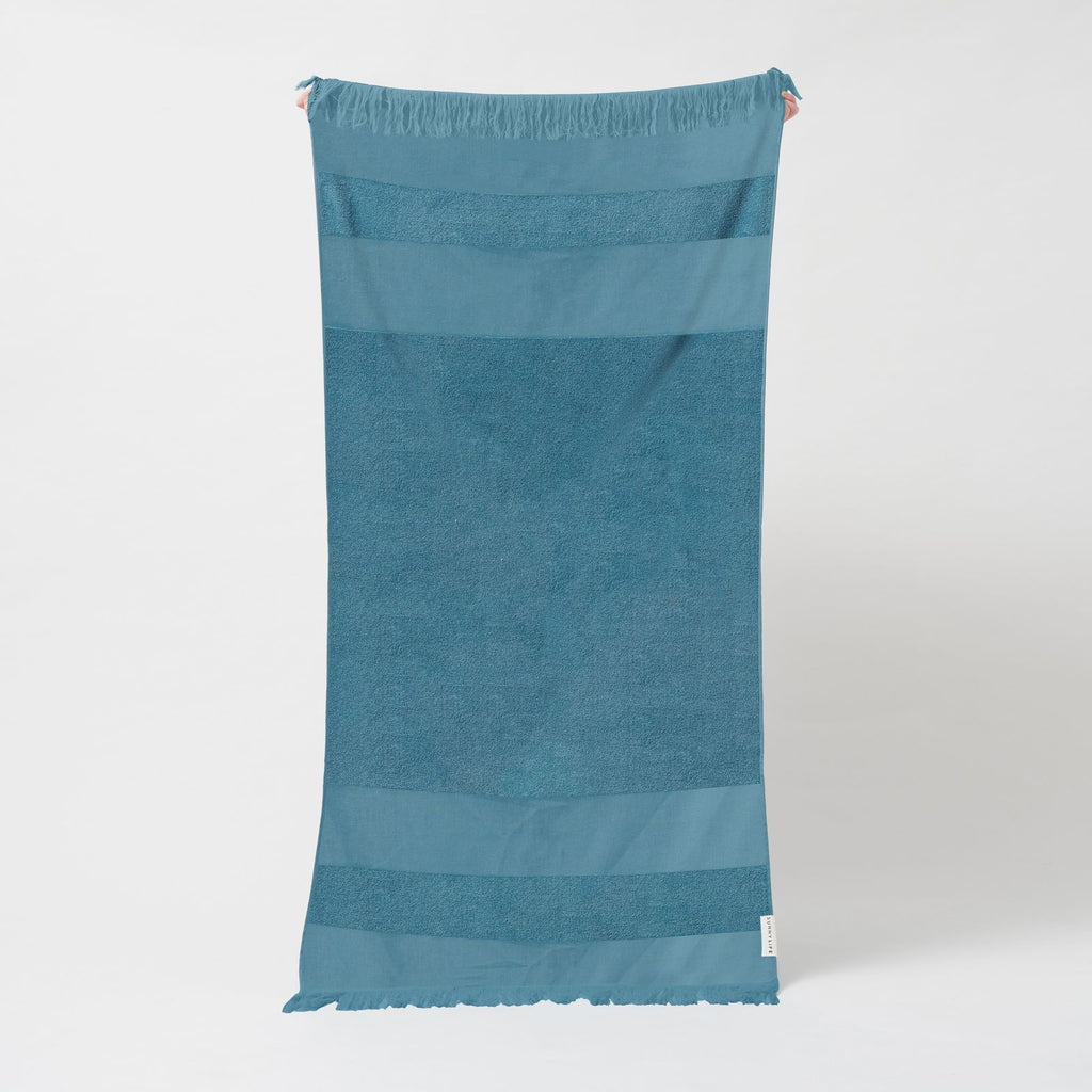 Sunnylife - Strandlaken 'Cotton' (Blauw, 175x90cm)