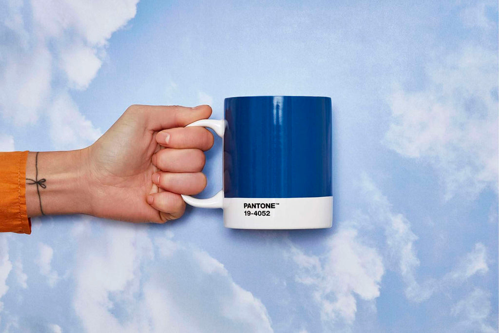 Copenhagen Design - Tasse à café 'Pantone' (375 ml, Bleu Classique 19-4052)