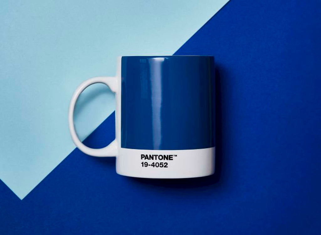 Copenhagen Design - Tasse à café 'Pantone' (375 ml, Bleu Classique 19-4052)