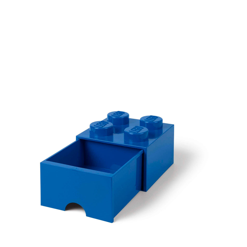 Lego - Opbergbox 'Brick 4' (Met lade, Blauw)