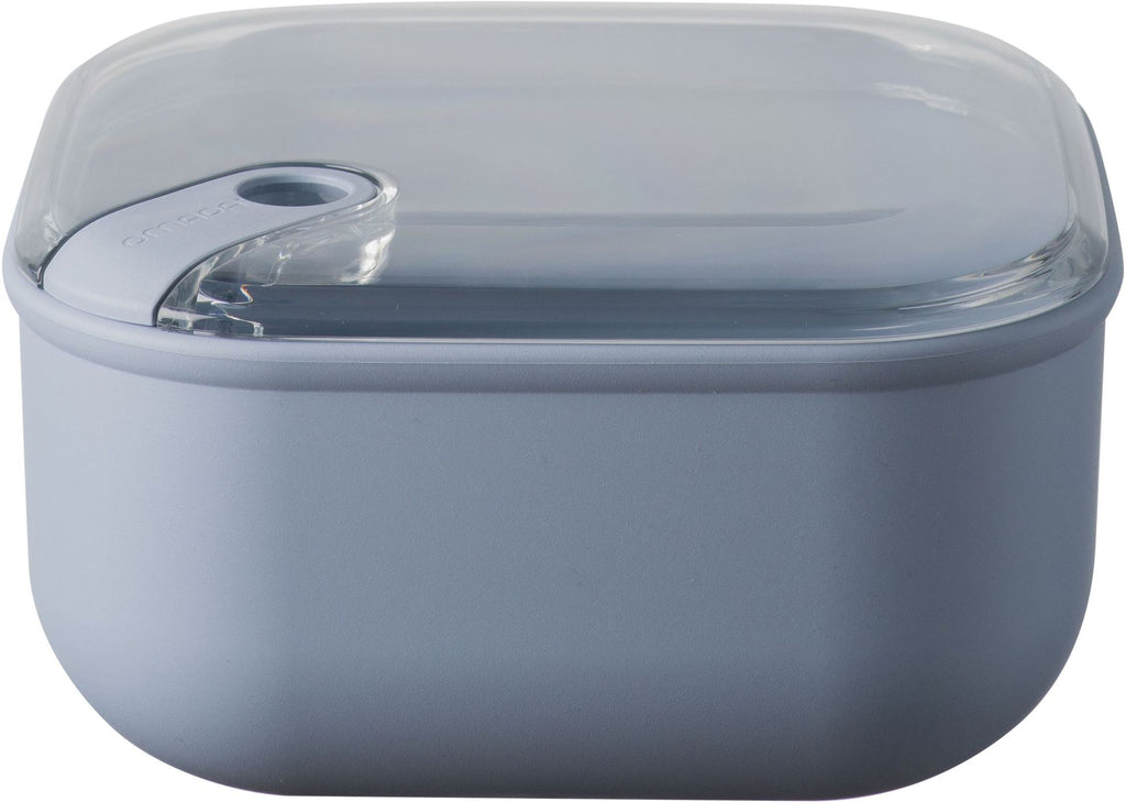 Omada - Lunchbox 'Pull Box' (Quadratisch, 2 Liter, Blau)