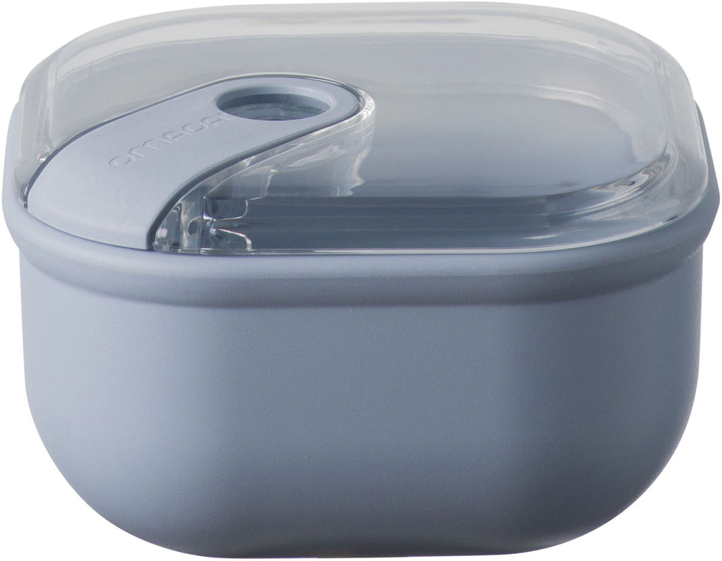 Omada - Lunchbox 'Pull Box' (Quadratisch, 425ml, Blau)