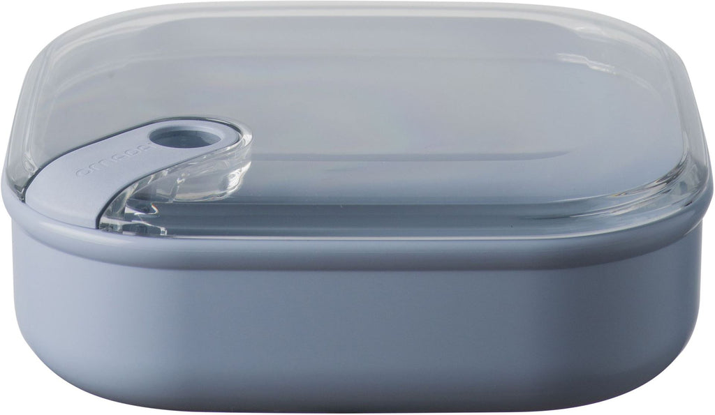 Omada - Lunchbox 'Pull Box' (Vierkant, Laag, 1 liter, Blauw)