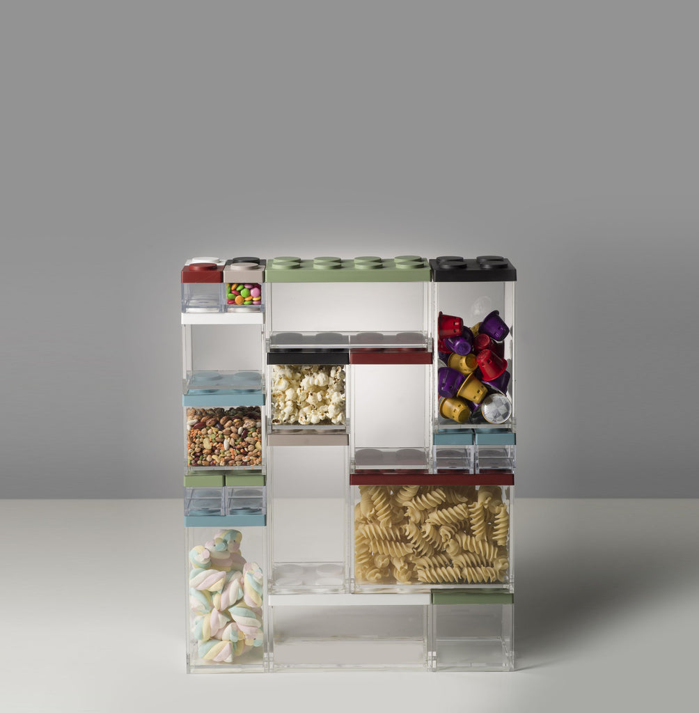 Pots à épices Brickstore avec couvercle à saupoudrer, ensemble de 8 pièces