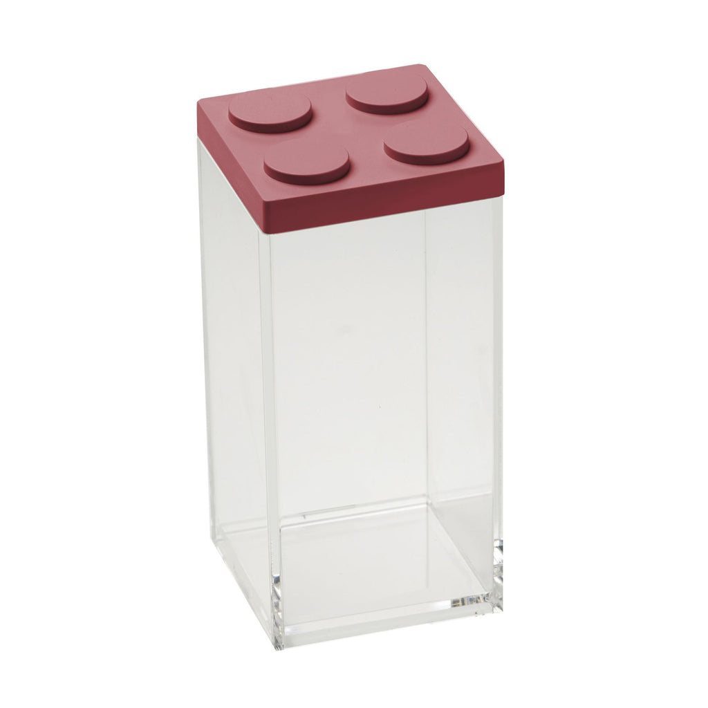 Omada - Opbergbox 'Brickstore' (1.5 liter, Hoog, Rood)