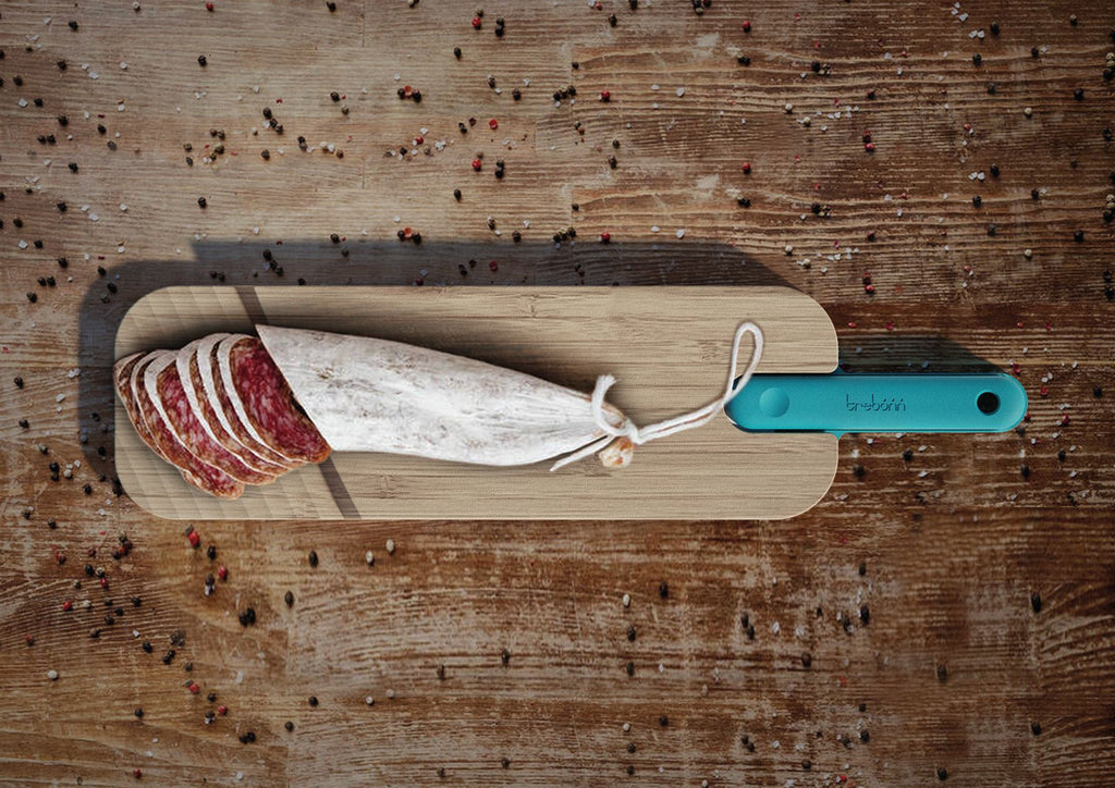 Trebonn - Snijplank met mes voor salami 'Artú'