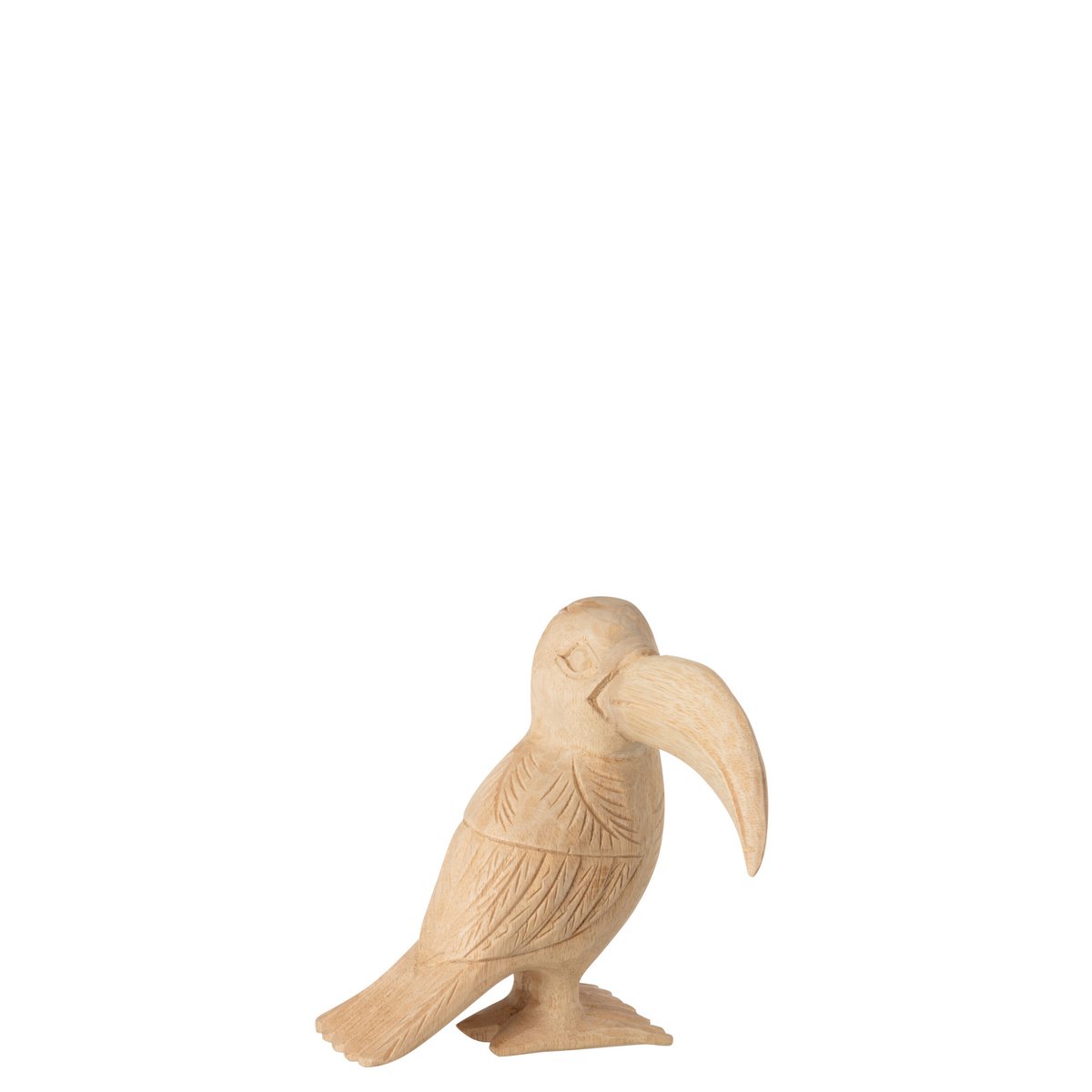 J-Line - Décoration Toucan - Bois - Naturel - S