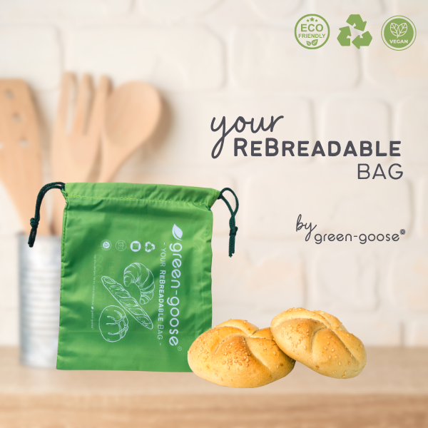 green-goose - Herbruikbare rPet Broodzakkenset