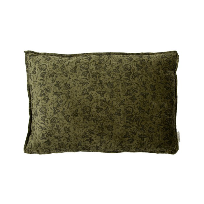 Mme. Bloom - Coussin décoratif en velours 'Sonia' (60cm x 40cm, Mousse)