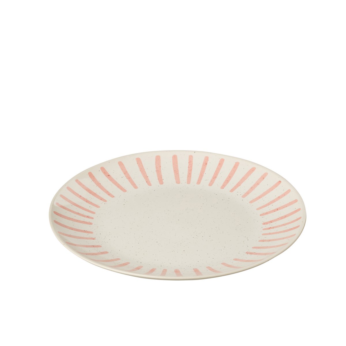 J-Line - Assiette Line - Porcelaine - Rose - Grand