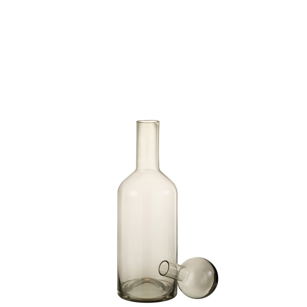 J-Line - Flasche Deco Norma Glas Grau Medium