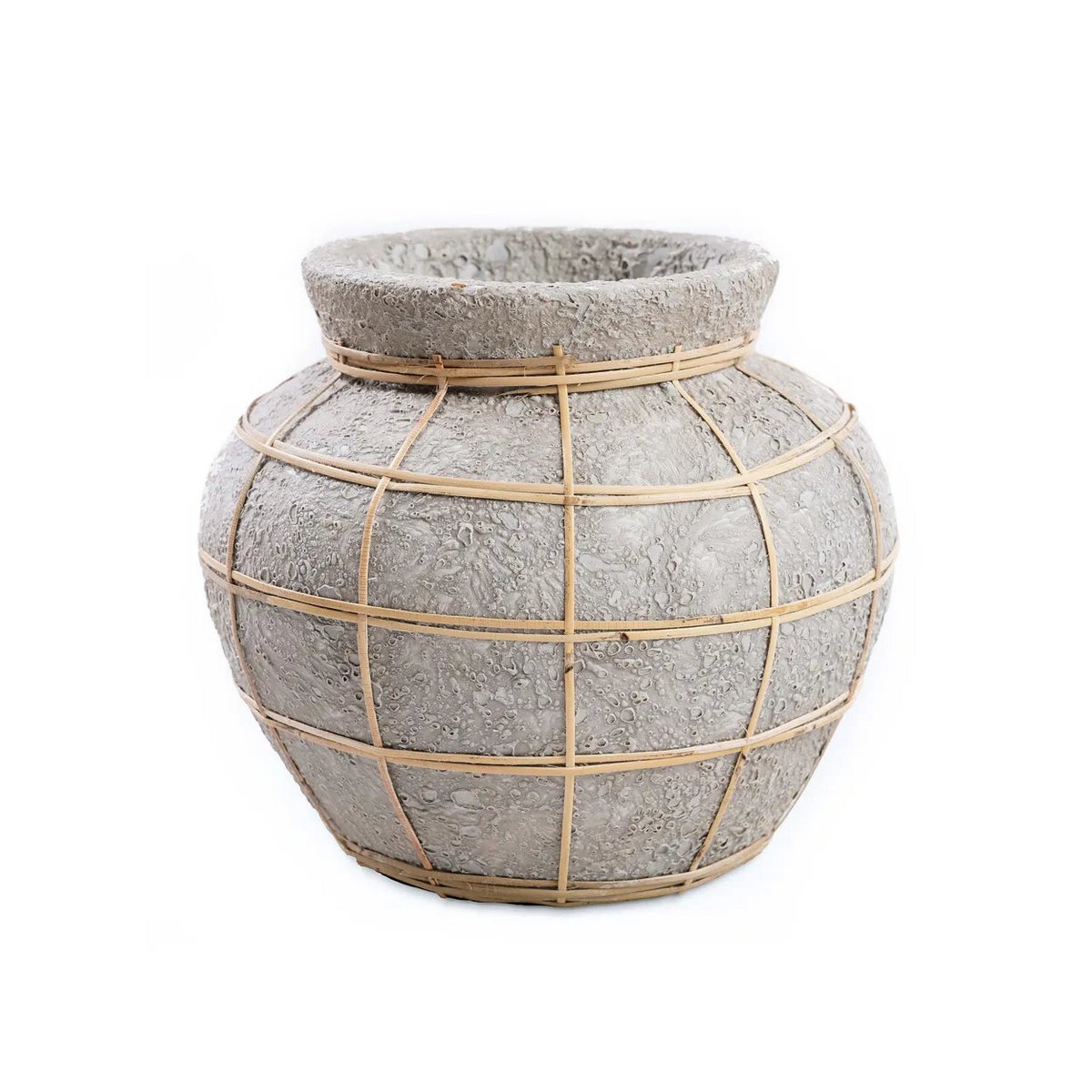 Bazar Bizar - Vase 'Belly' (Beton Natur, M)