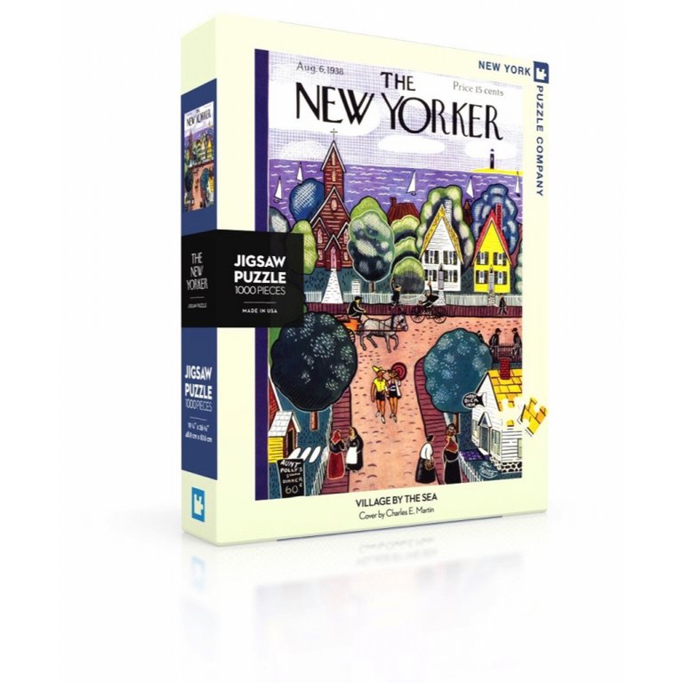 New York Puzzle Company - Puzzle „Village by the Sea“ (1000 Teile)