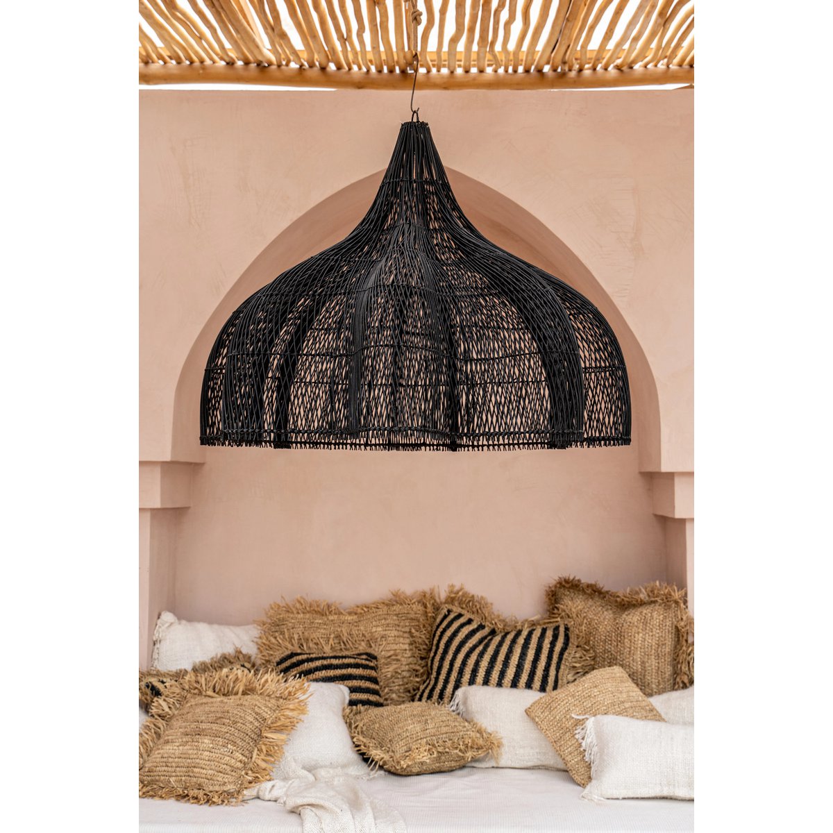 Bazar Bizar - Lampe suspendue 'Whipped' (Noir, XL)