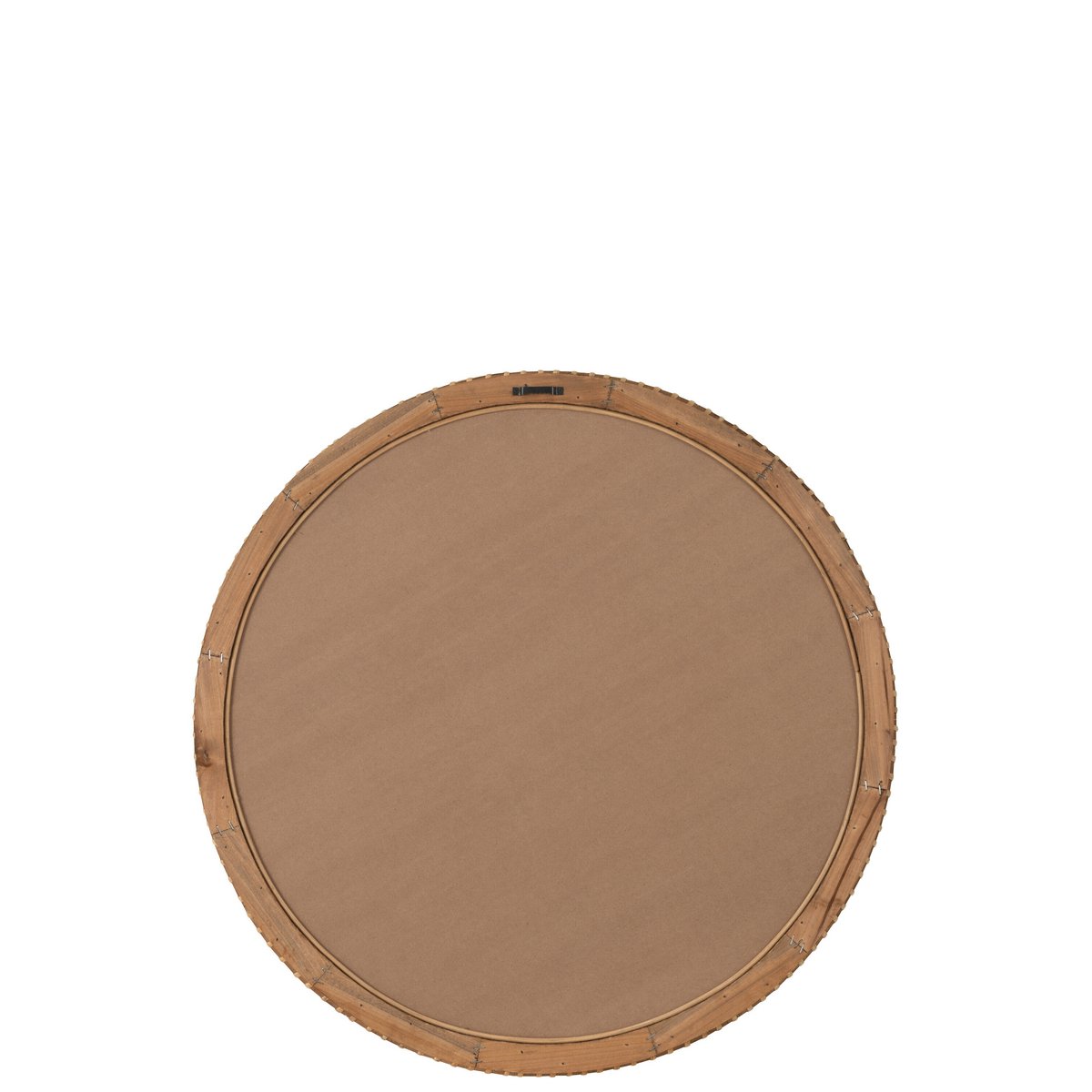 J-Line - Miroir Rond - Sapin/Verre - Naturel