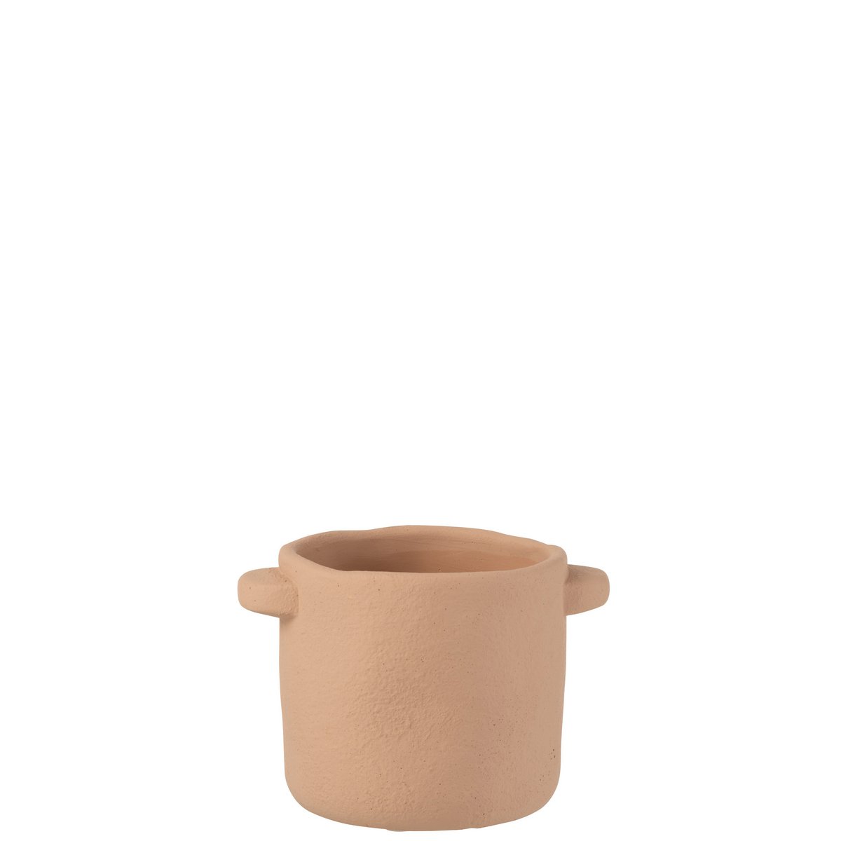 J-Line - Pot de Fleurs Gustave - Ciment - Marron Clair - Ø14,5cm