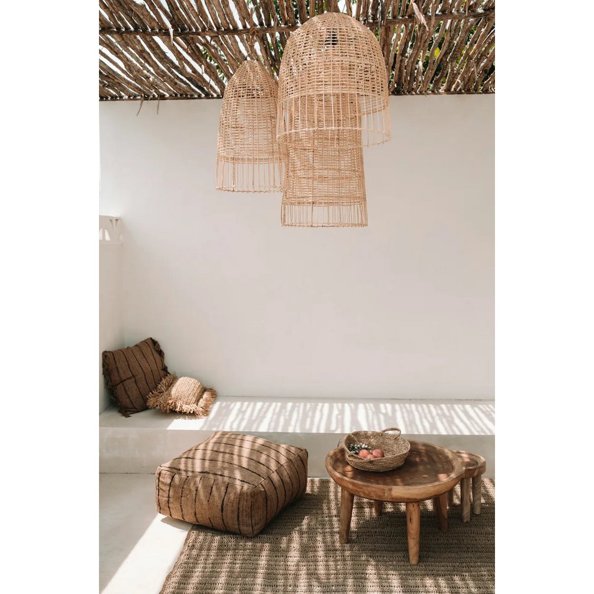 Bazar Bizar - Hanglamp 'Elba' (Naturel, M)