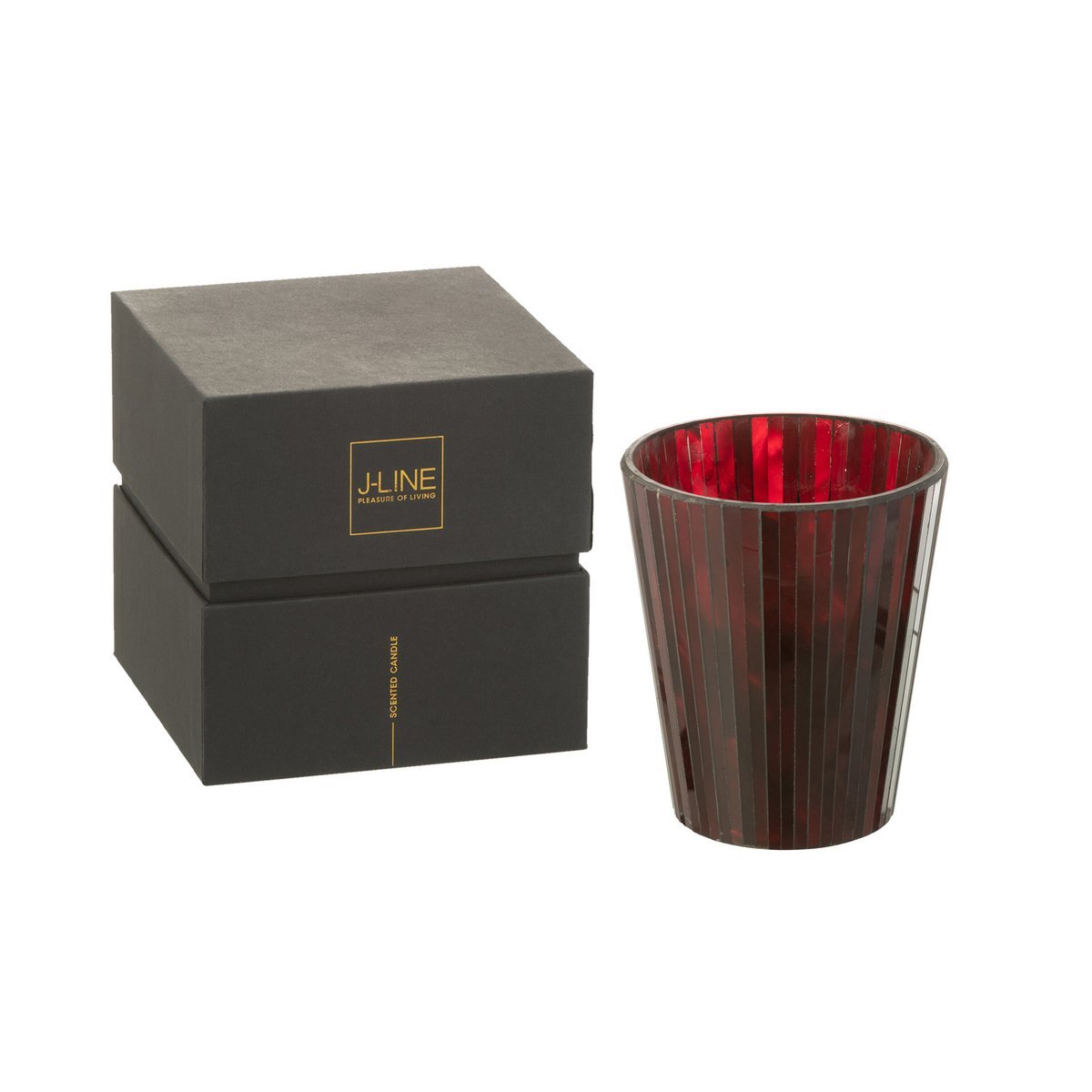 J-Line - Bougie parfumée Noa - Rouge - L - 60U