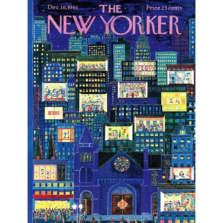 New York Puzzle Company - Puzzle 'Calendrier de l'Avent de la ville' (1000 pièces)