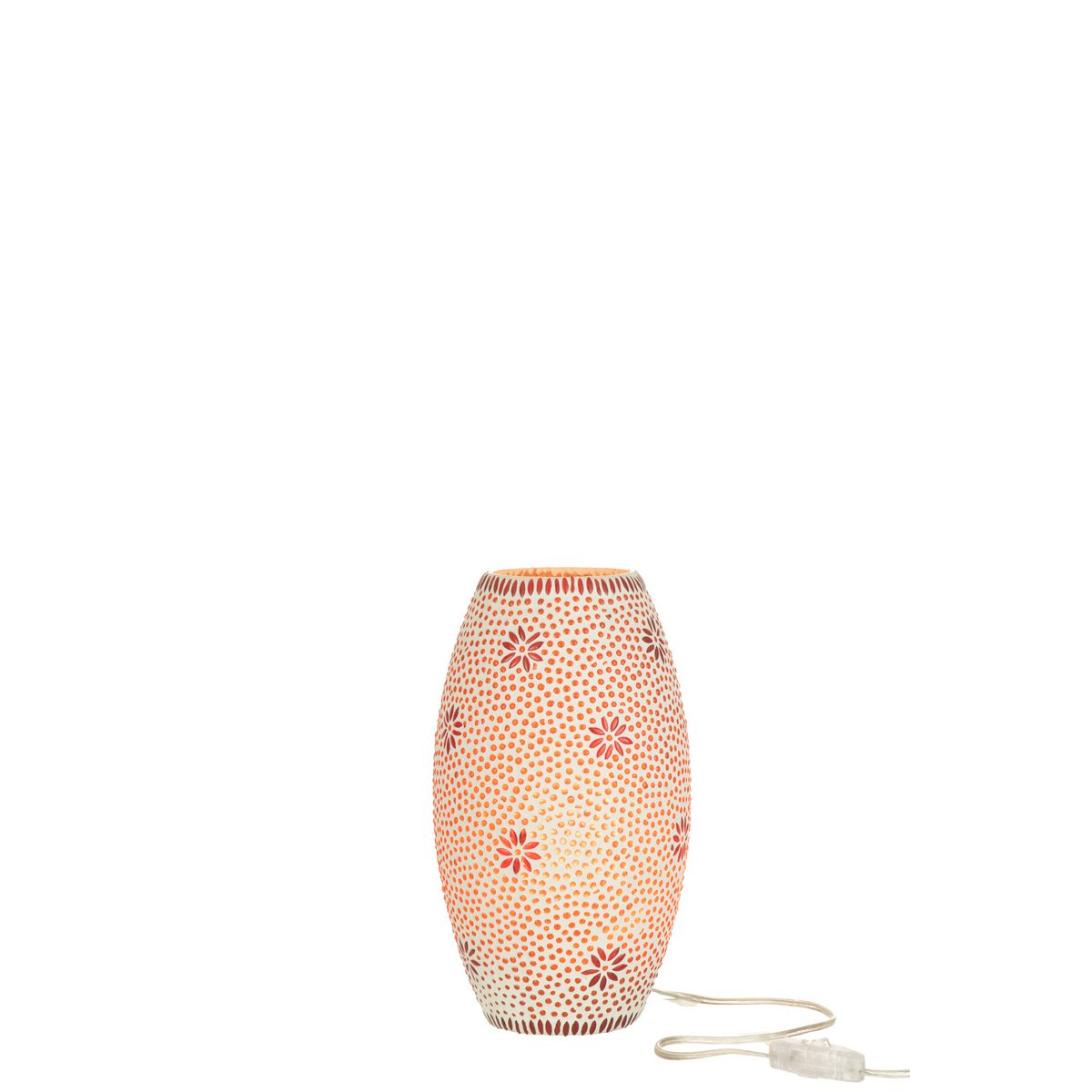 J-Line - Lampe Bram - Verre - Rouge - Moyen