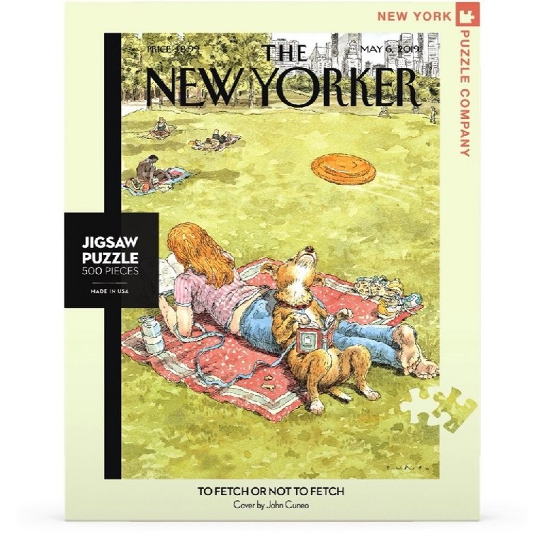 New York Puzzle Company - Puzzel 'To Fetch or Not To Fetch' (500 stukjes)