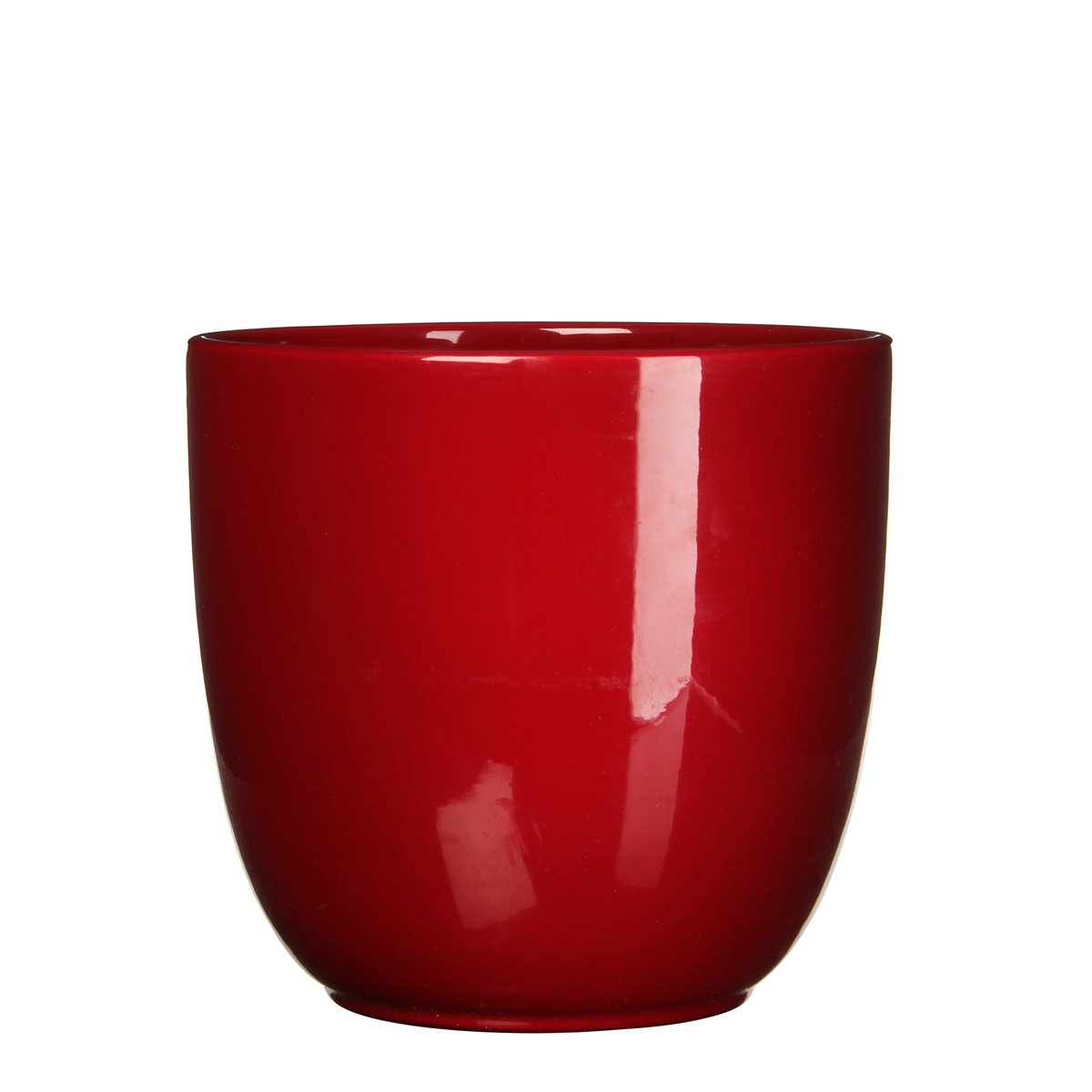 Mica Decorations - Pot de Fleur Tusca - H25 x Ø28 cm - Rouge Foncé