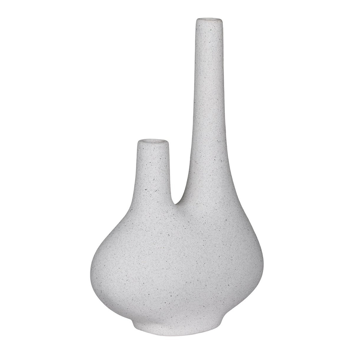 House Nordic - Vase - Vase aus Keramik, weiß, 23x11,5x37 cm