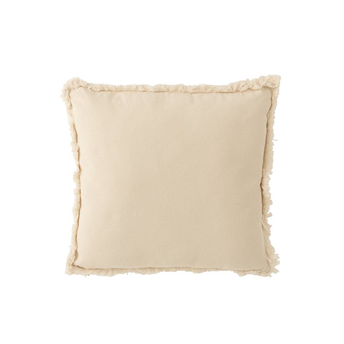 J-Line - Coussin Plante - Coton - Beige