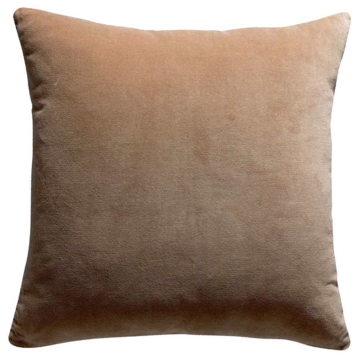 VIVARAISE - Coussin uni Elise Camel 45 x 45