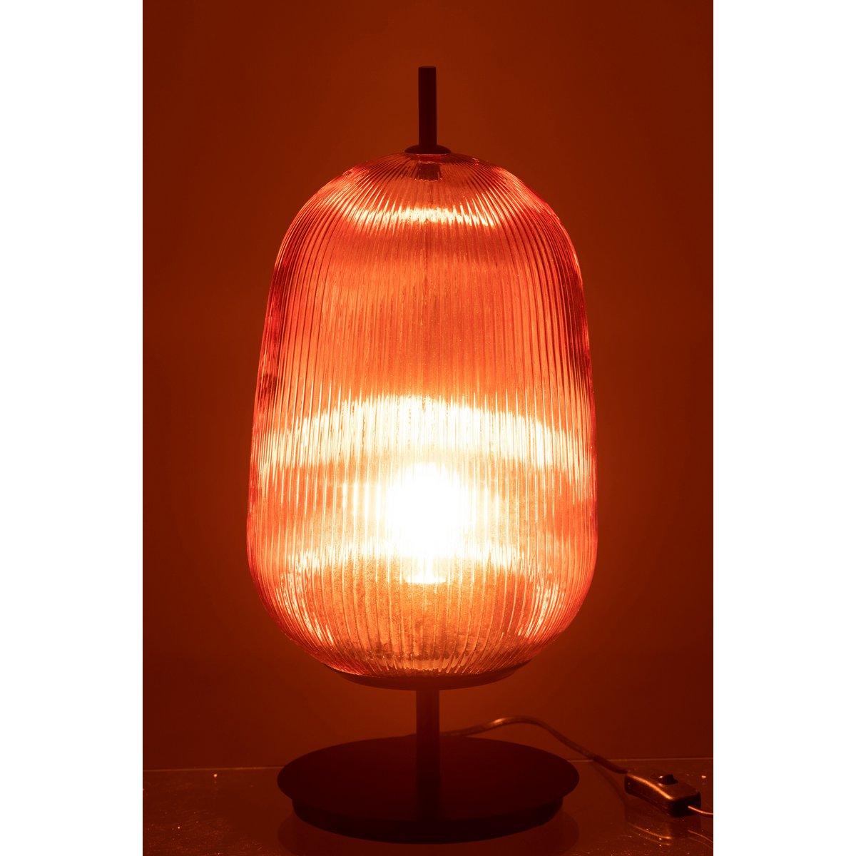 J-Line - Lampe de table 'Oasis' (Taille L, Rouge)
