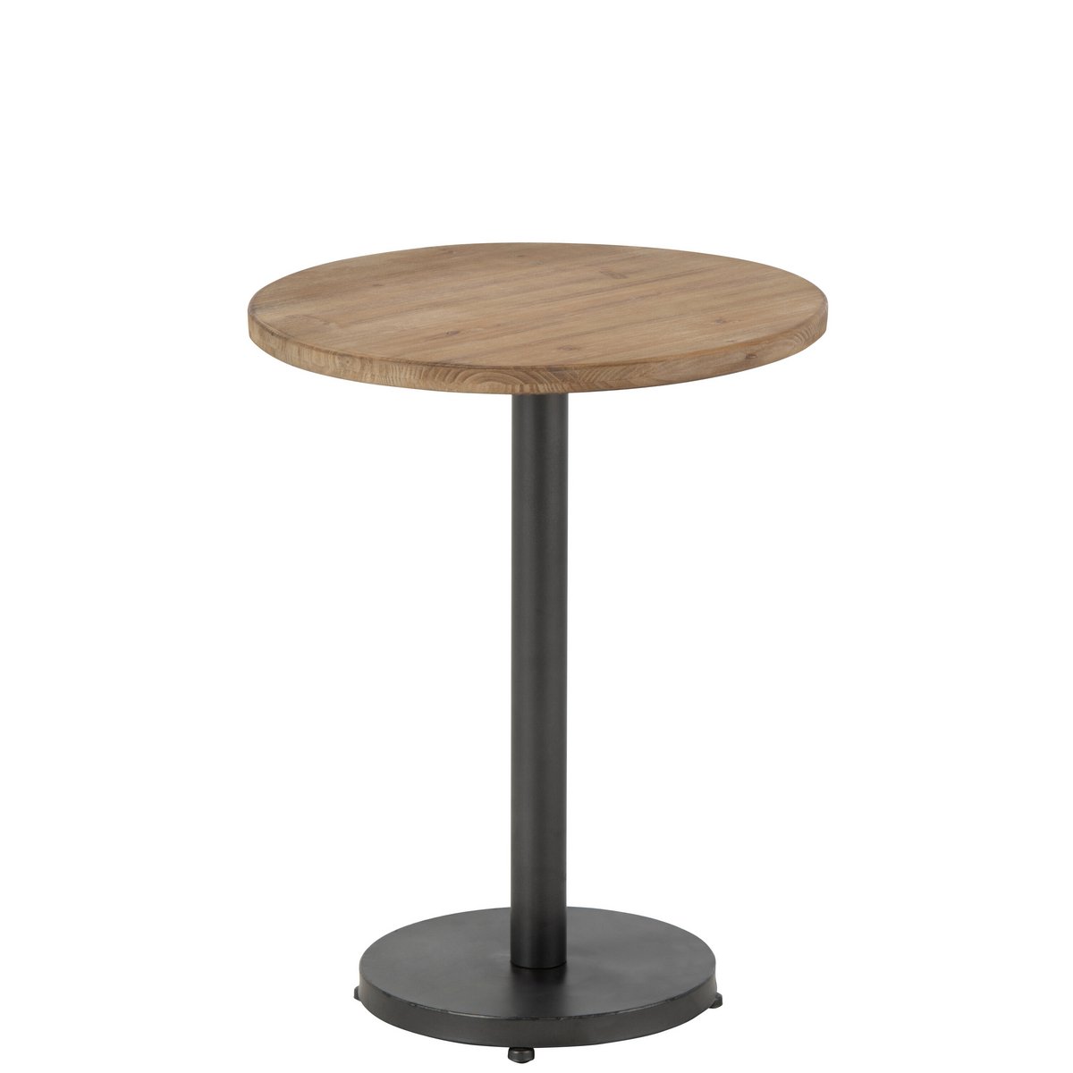 J-Line - Beistelltisch Bar Round - Metall/Holz - Braun