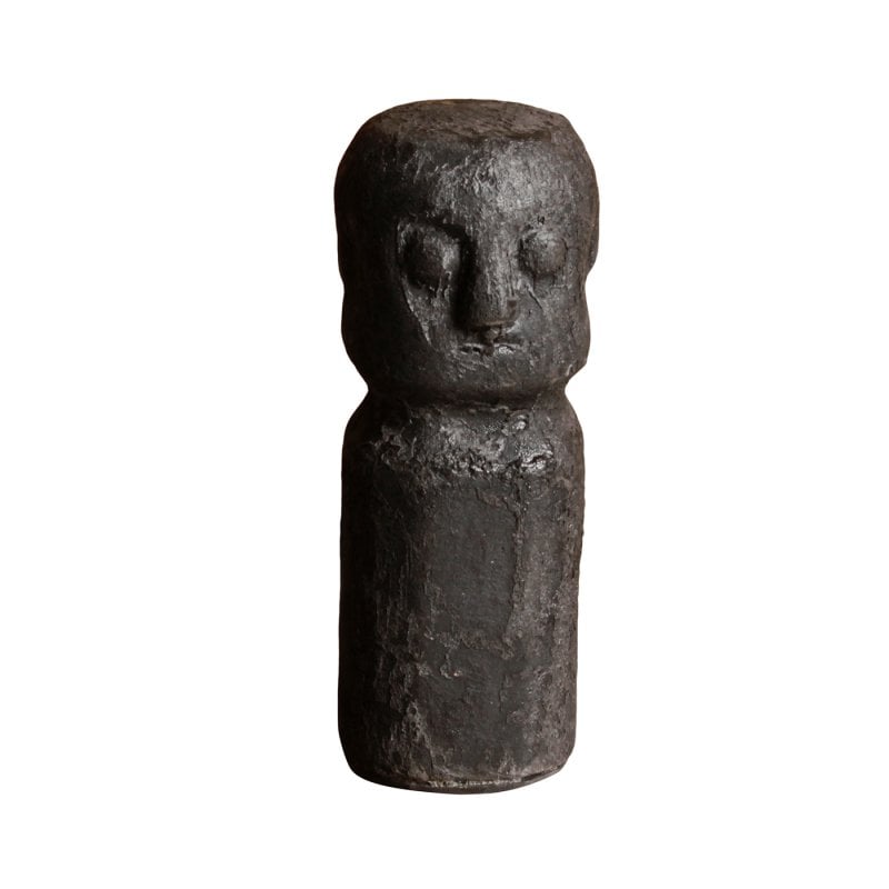 Pole to Pole - Keramik-Sumba-Statue S Schwarz (6er-Set)