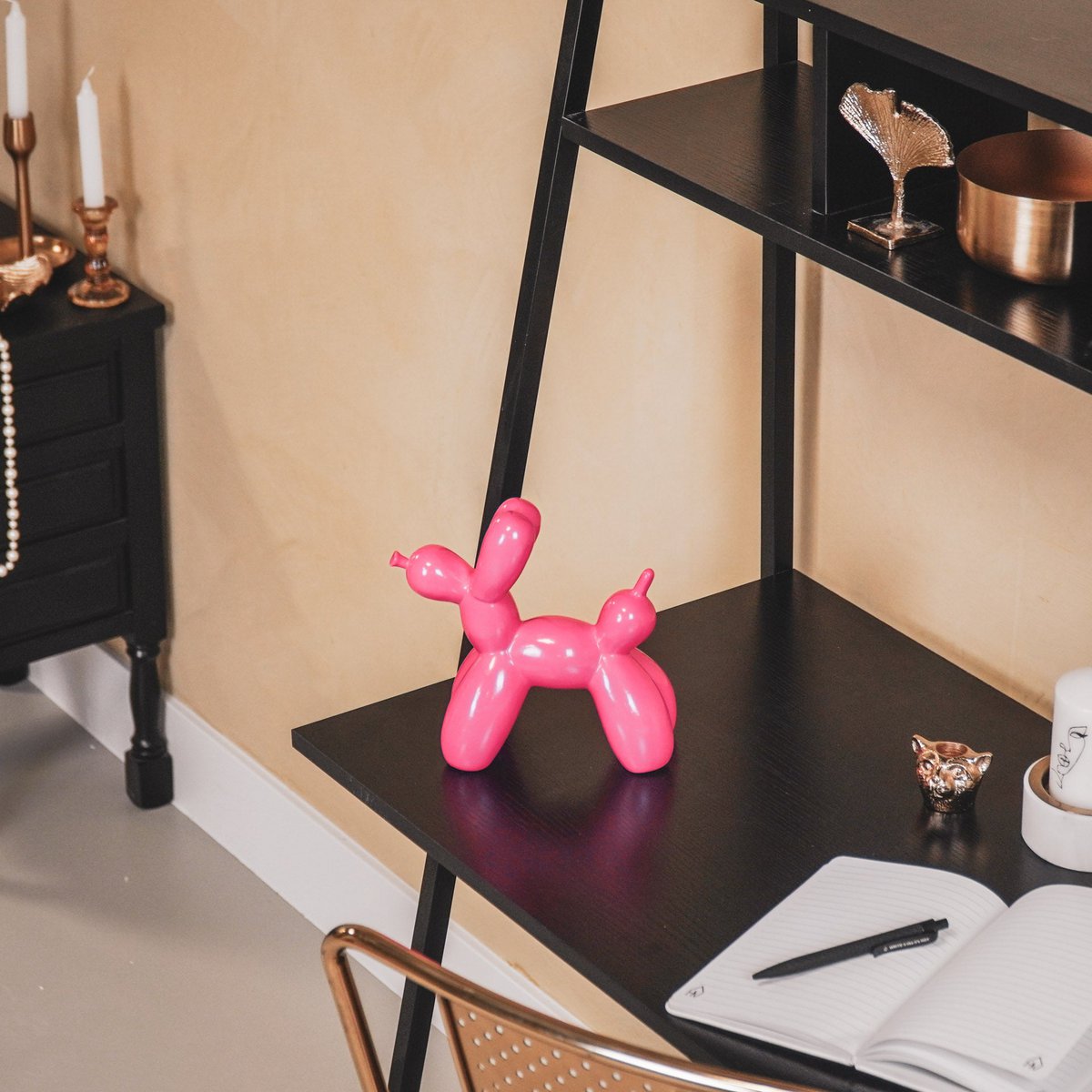 Housevitamin - Ornement 'Balloon Dog' (Taille L, Rose)