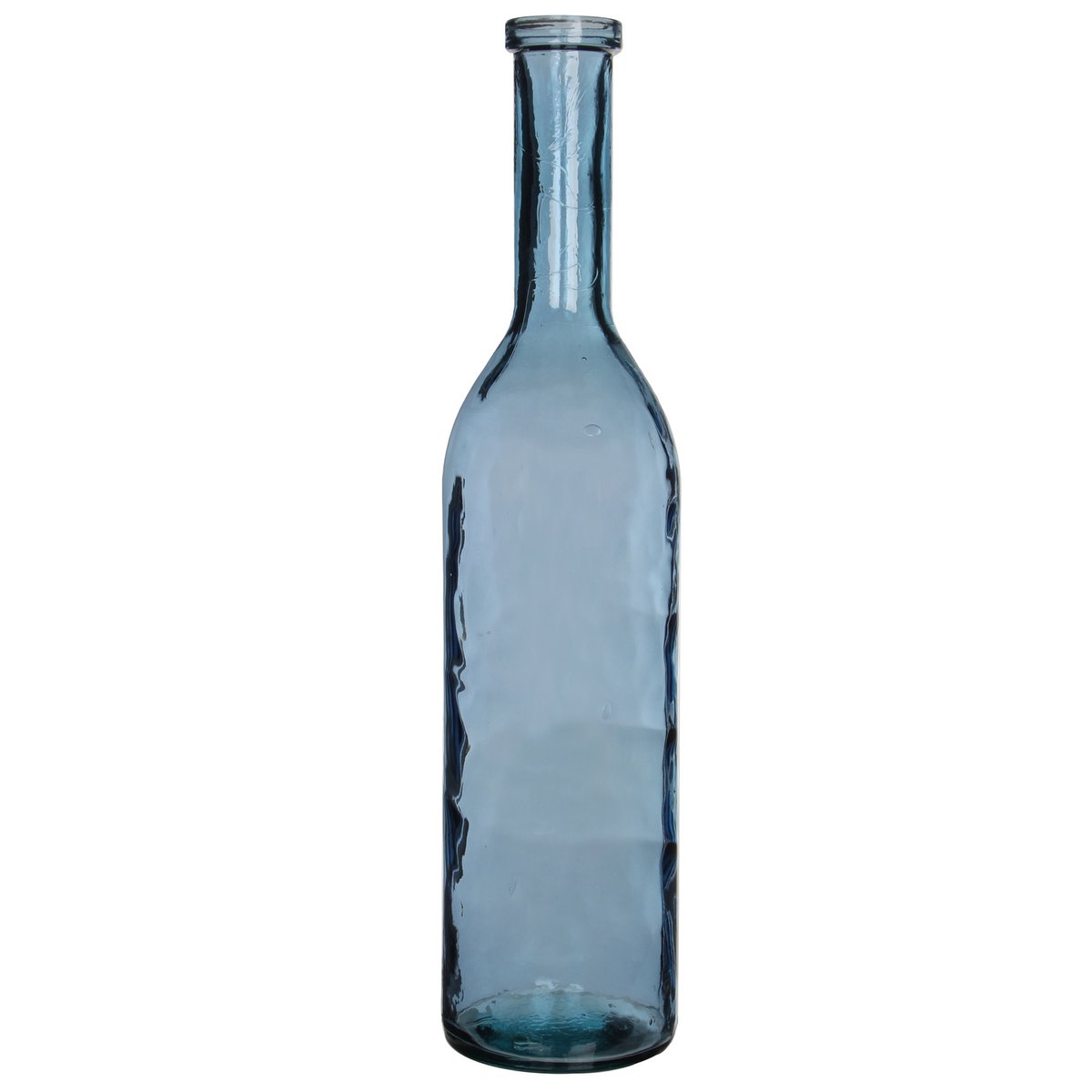 Mica Decorations - Rioja Flaschenvase - H100 x Ø21 cm - Recyceltes Glas - Hellblau