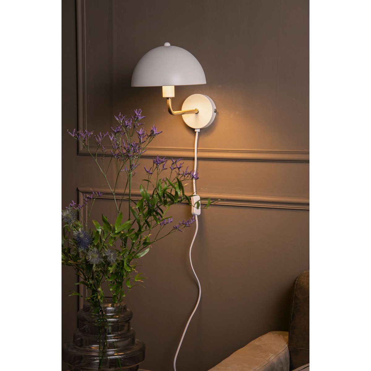 Leitmotiv - Wandlamp Bonnet (Ø20cm) - LM2015WH