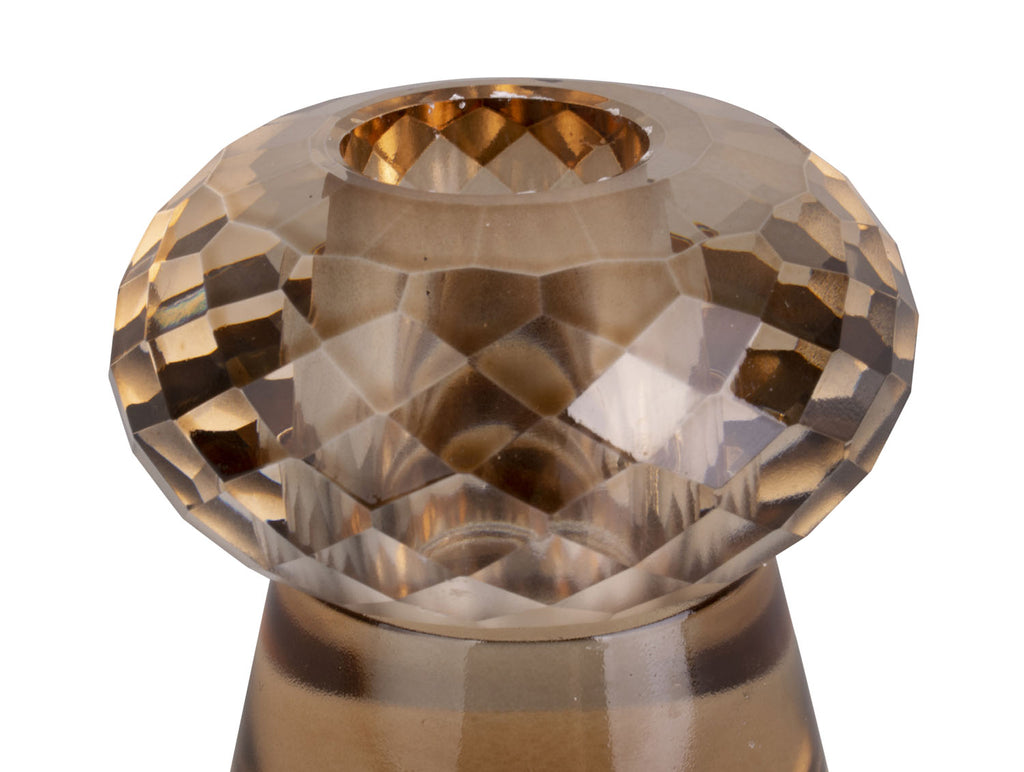 Present Time - Kaarsenhouder 'Crystal Art' (Maat S, Sand Brown)