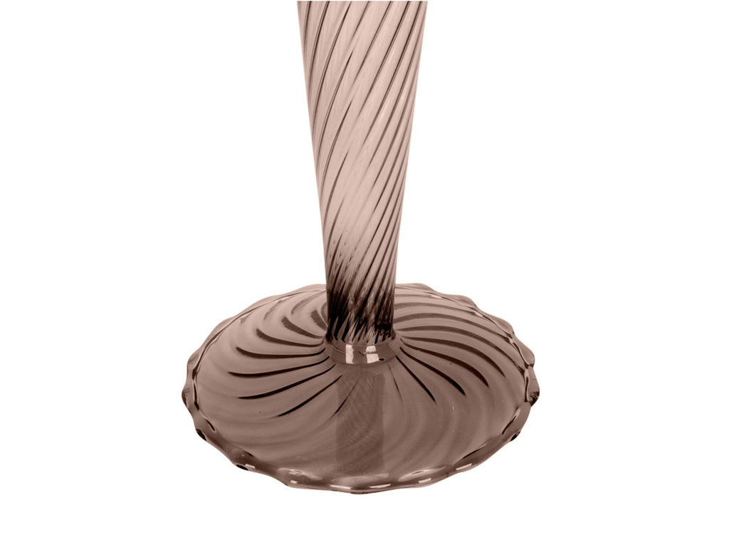 Present Time - Kaarsenhouder 'Swirl' (Maat L, Chocolate Brown)