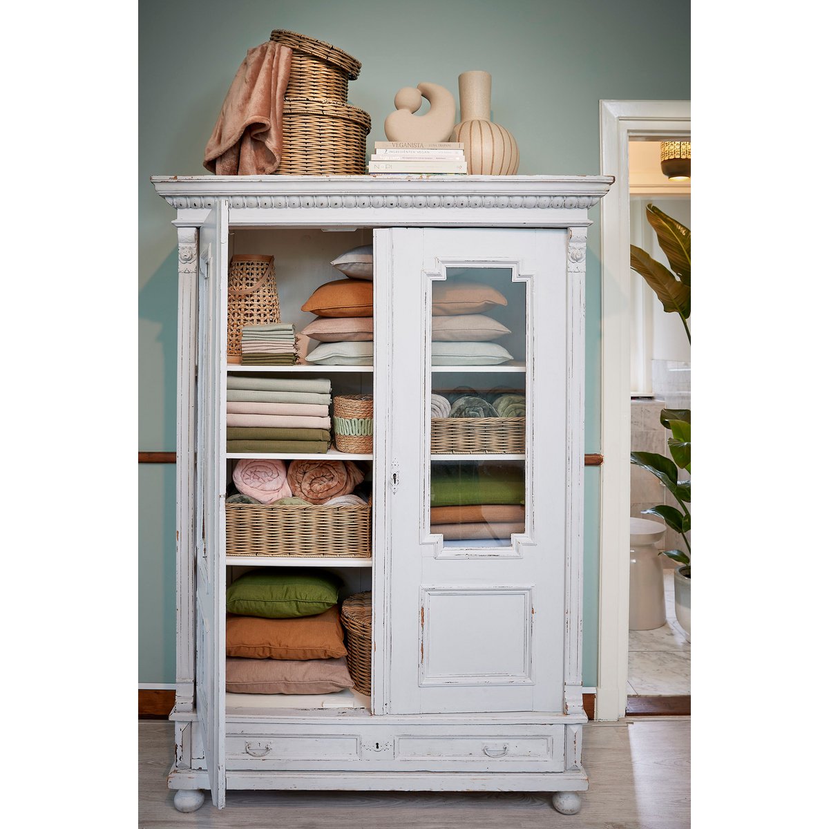 Mica Decorations - Home Woondecoratie - L21 x B9 x H20 cm - Keramiek - Beige