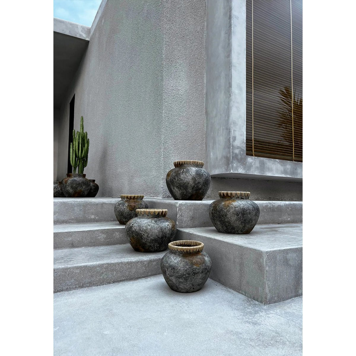 Bazar Bizar - Vase 'Styly' (Gris Antique, S)