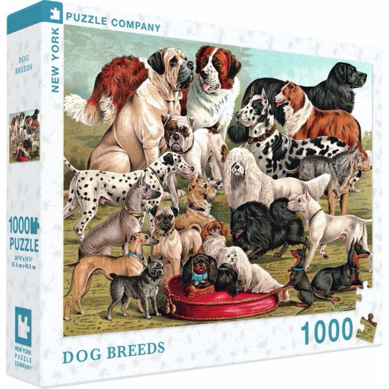 New York Puzzle Company - Puzzle 'Hunderassen' (1000 Teile)