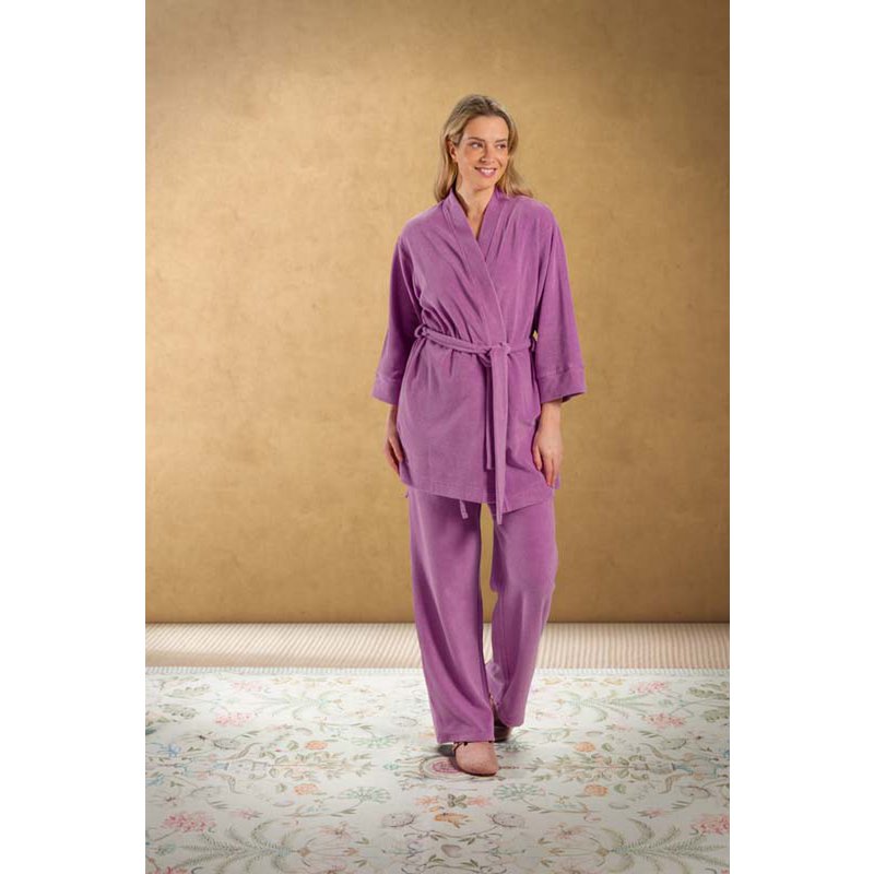 Pip Studio - Nadia Kimono Petite Sumo Rayé Lilas