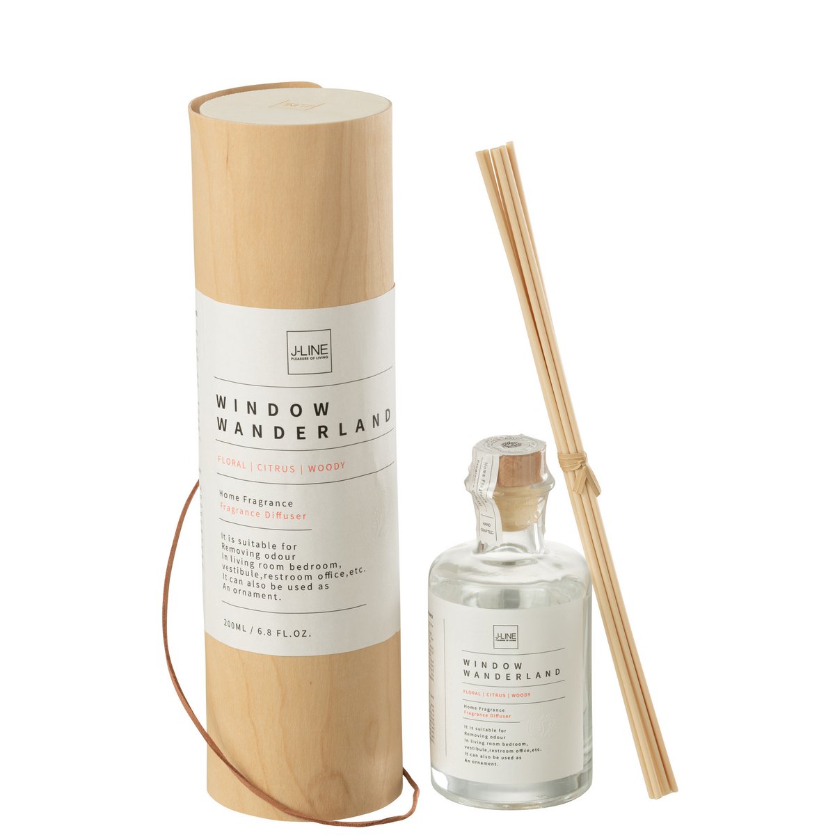 J-Line - Huile parfumée + Sticks - Window Wanderland - Transparent - Grand