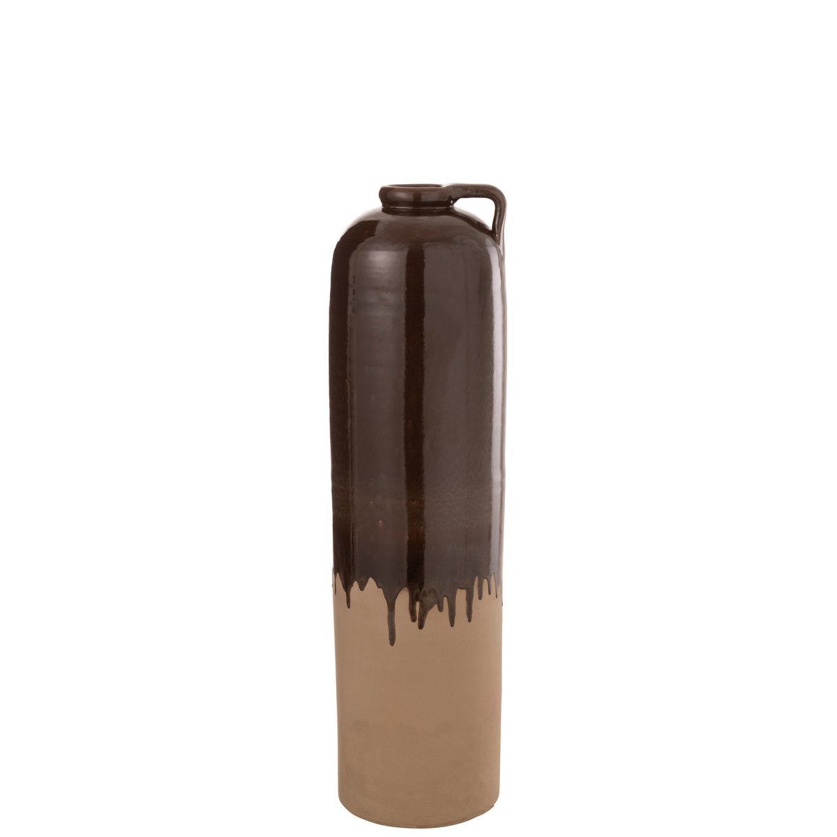 J-Line - Vase 'Handle' (Taille M, Beige)