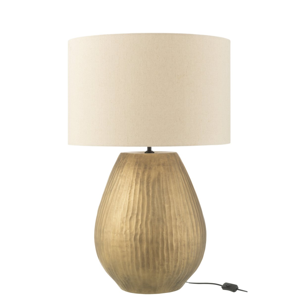 J-Line - Lamp Nebu Rond Keramiek Goud Large