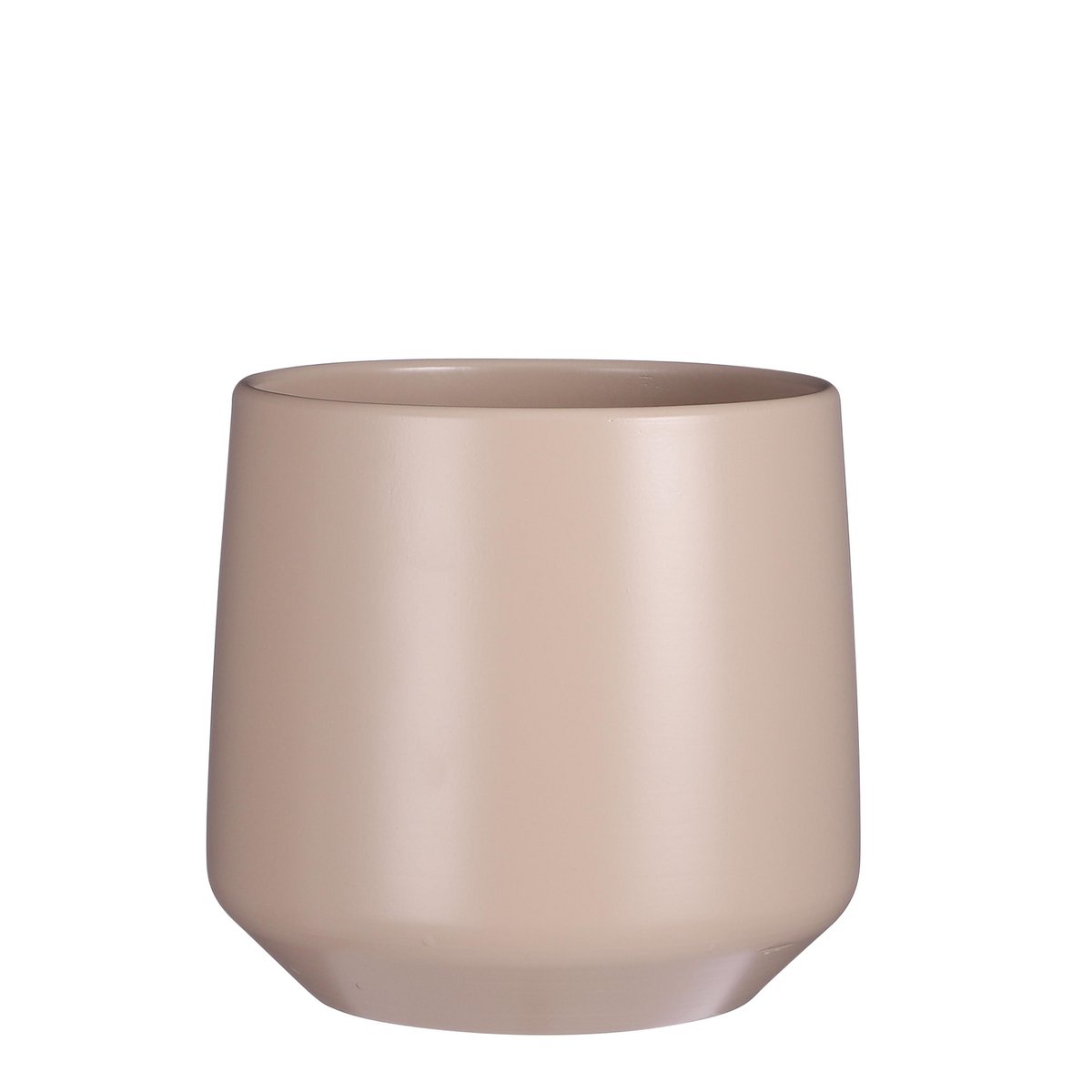 Mica Décorations - Pot de Fleur Ambre - H21 x Ø24 cm - Mat - Rose Clair