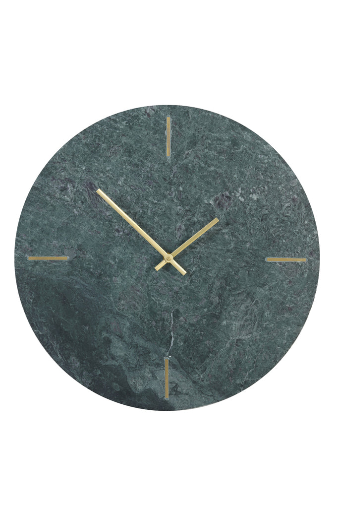 Light &amp; Living - Horloge murale 'Daluca' (Ø43cm, Marbre Vert)