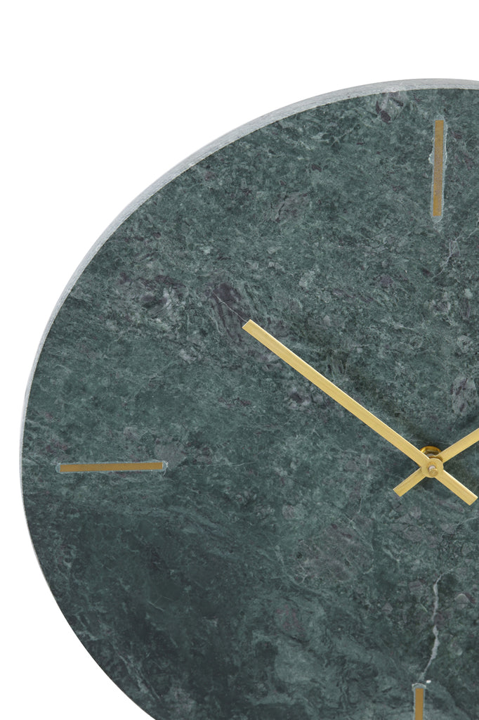 Light &amp; Living - Horloge murale 'Daluca' (Ø43cm, Marbre Vert)