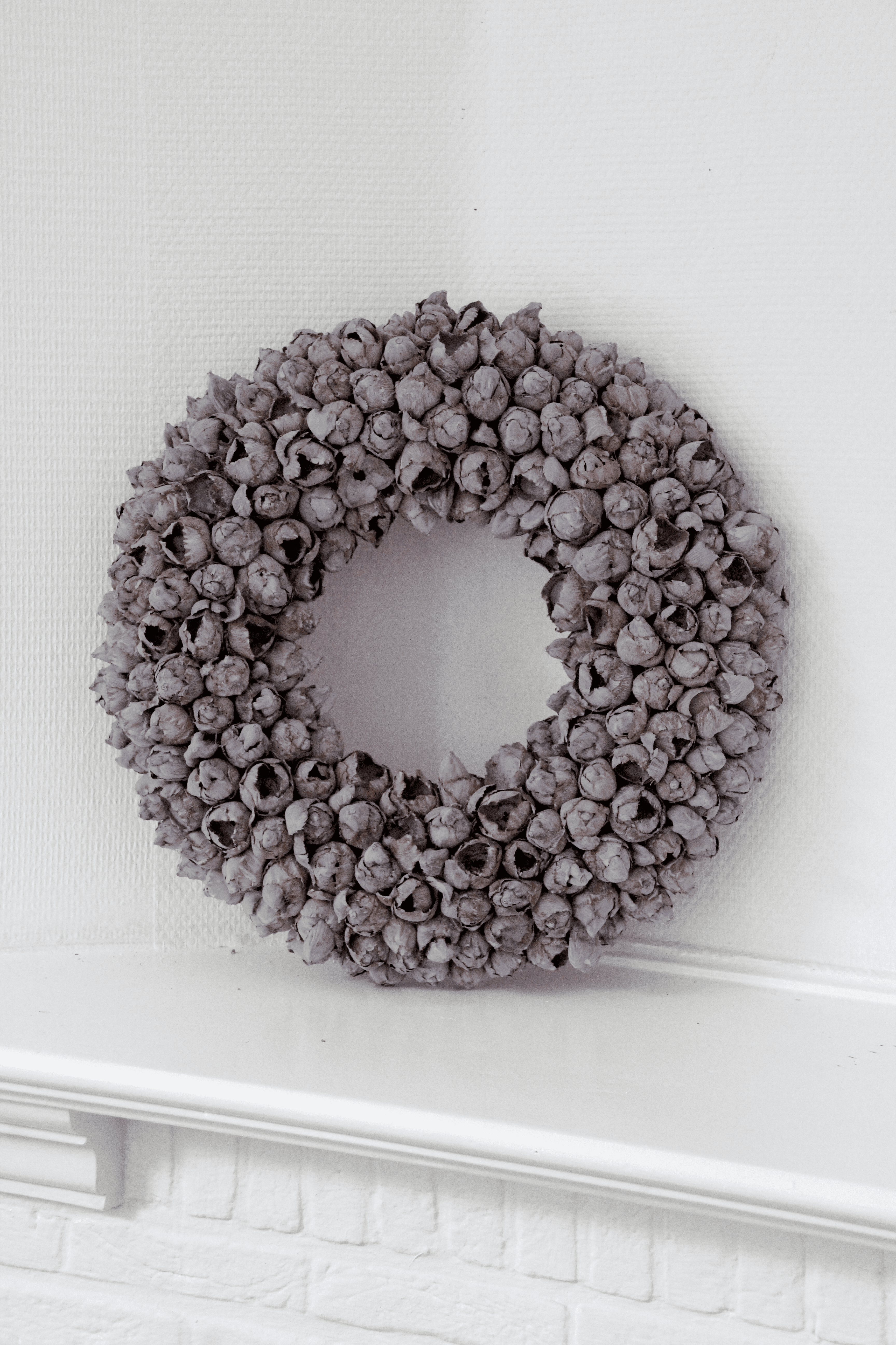 Maison d'Abri - Couronne 'Coco Fruit' (Ø40cm, Gris fumé)